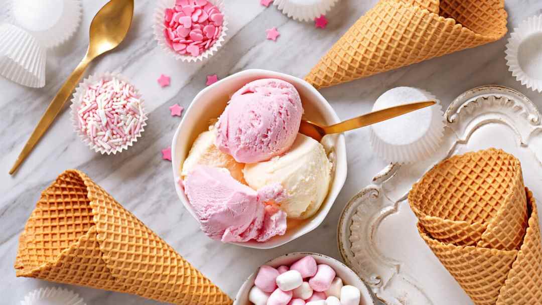 Thành phần làm kem gelato cực kì đơn giản và dễ tìm kiếm