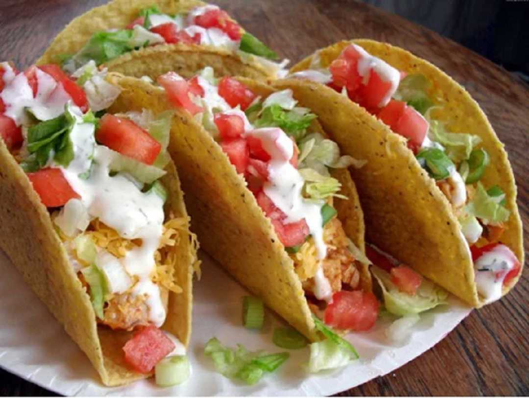 Bánh tacos Mexico với lớp vỏ thơm giòn và phần nhân đậm đà hấp dẫn.